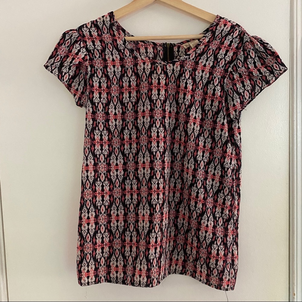 Japna Hand made top w/ cap sleeves and zipper